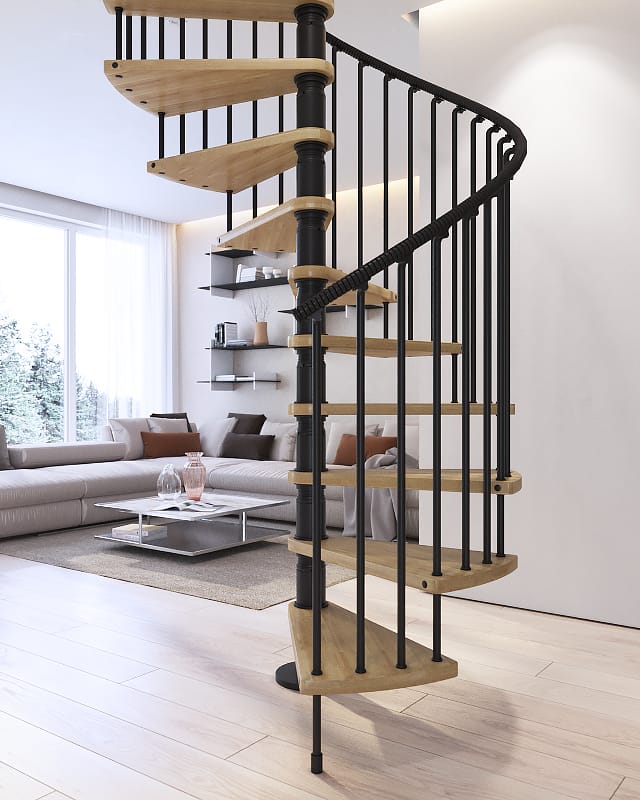Scala a chiocciola Gamia Wood