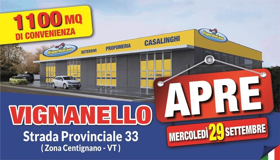Risparmio Casa: il 125° punto vendita è a Vignanello (VT)