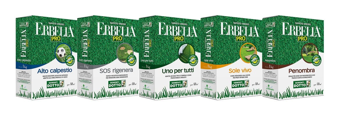 Erbella PRO, miscugli per tappeto erboso