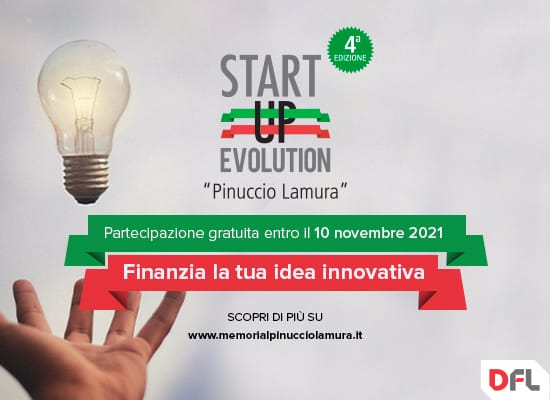 DFL: torna il premio Start Up Evolution "Pinuccio Lamura"