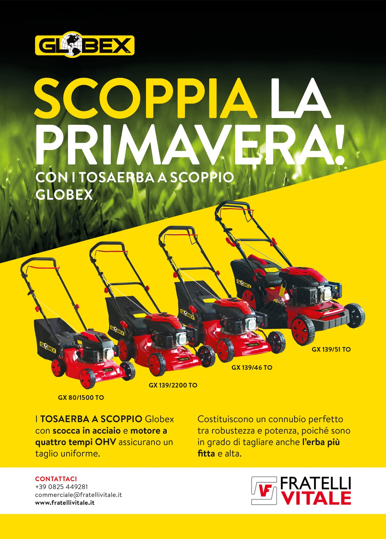 Tosaerba a scoppio Globex