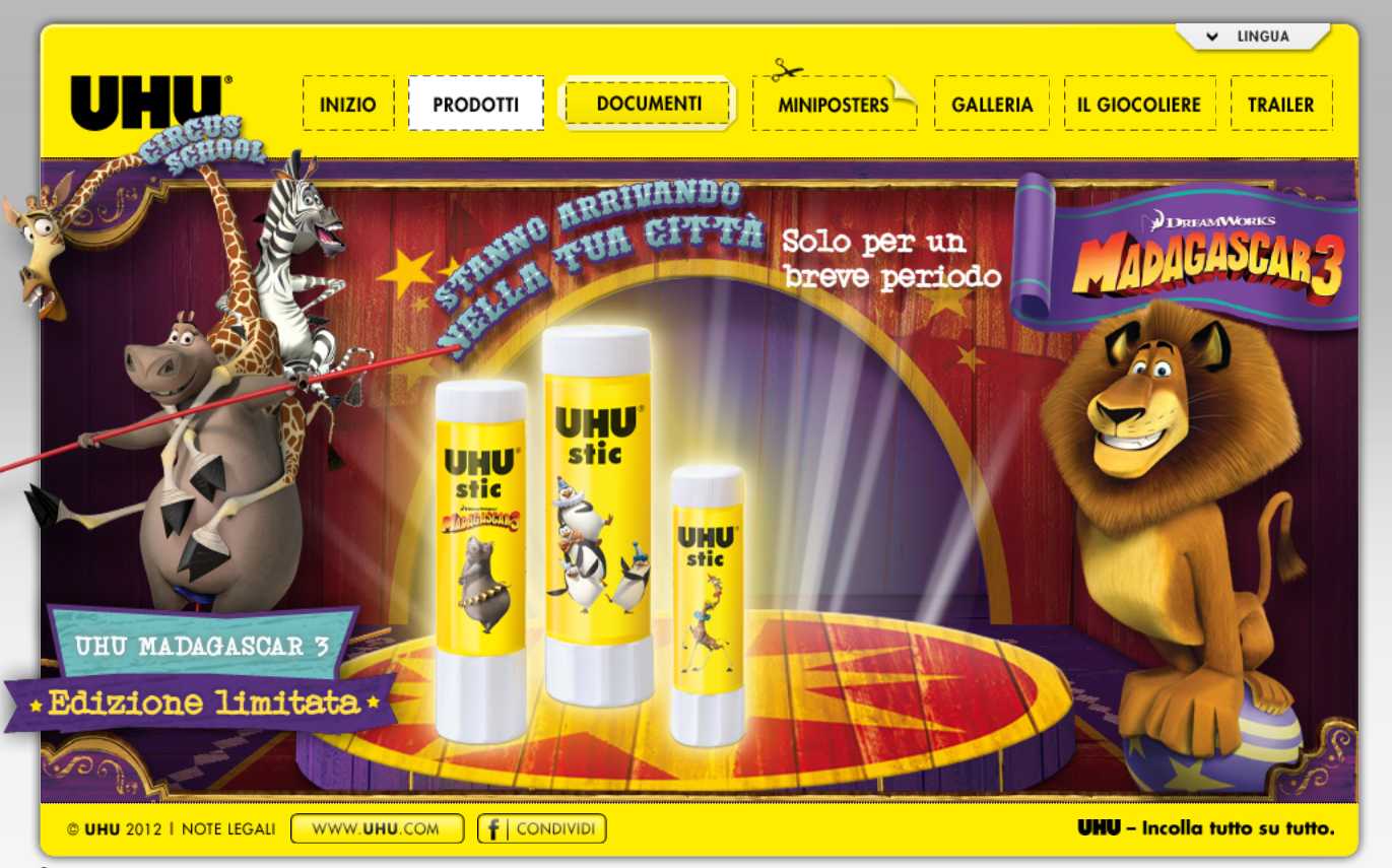 Madagascar 3 entra in tutti i negozi con Uhu