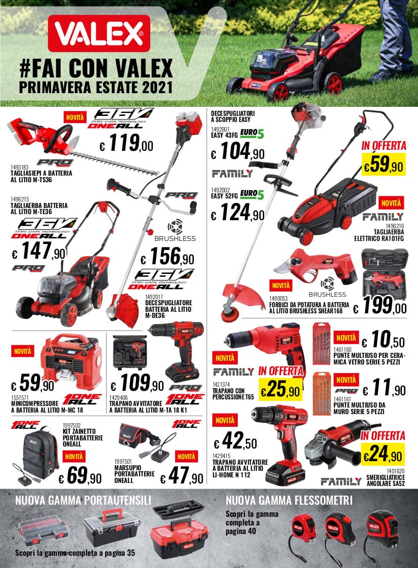 Valex: nuovo Catalogo e Volantino Primavera/Estate
