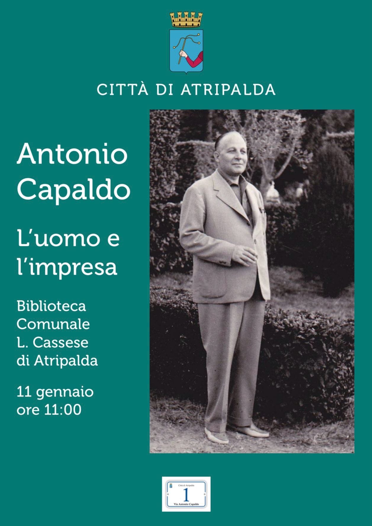 A.Capaldo: intitolata una strada di Atripalda al fondatore Antonio Capaldo