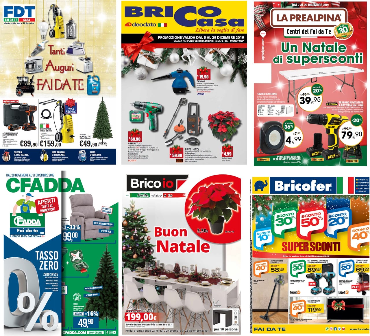 Scarica i volantini di Natale delle insegne brico!