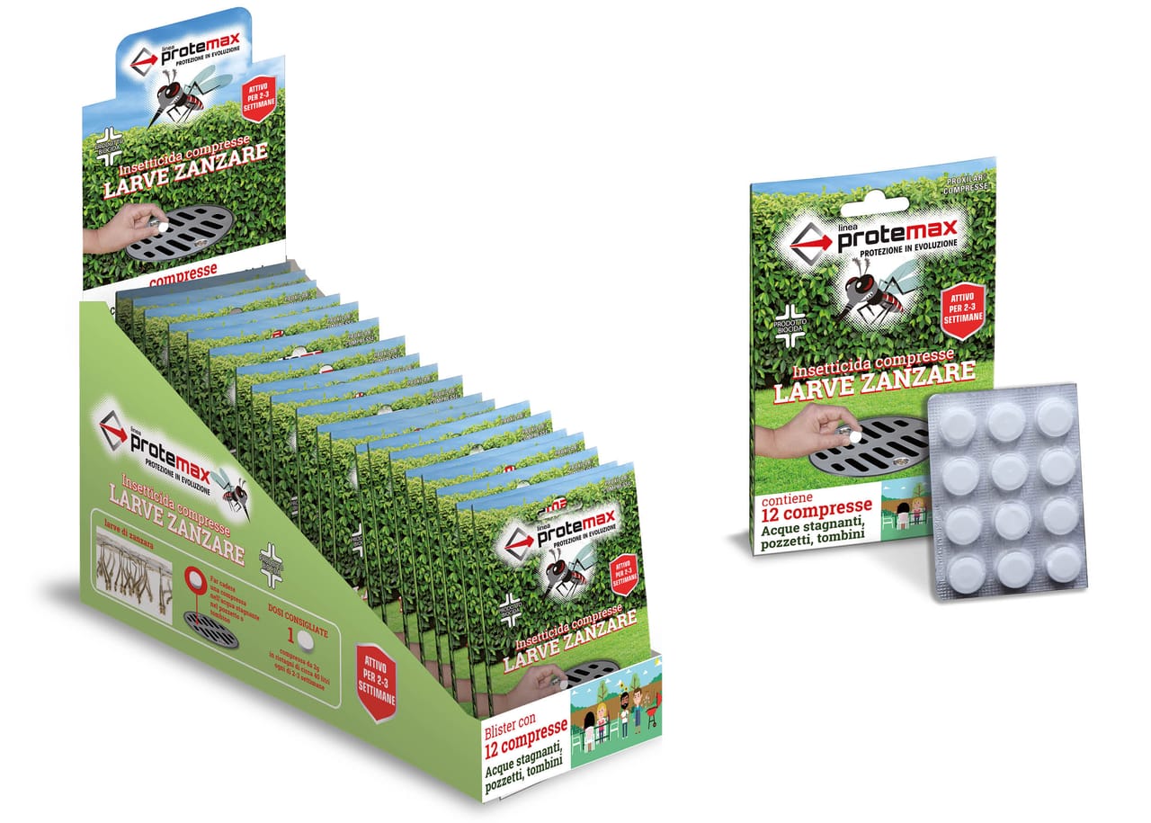 Insetticida Compresse Larve Zanzare