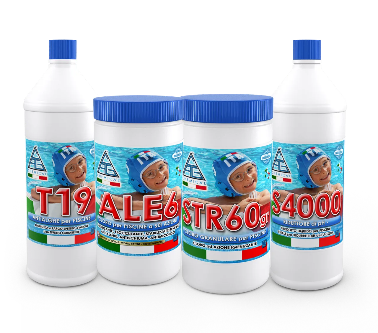 Il kit per il trattamento delle piscine fuori terra