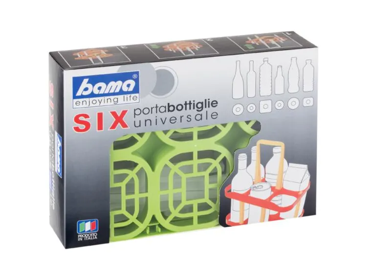 Six portabottiglie universale
