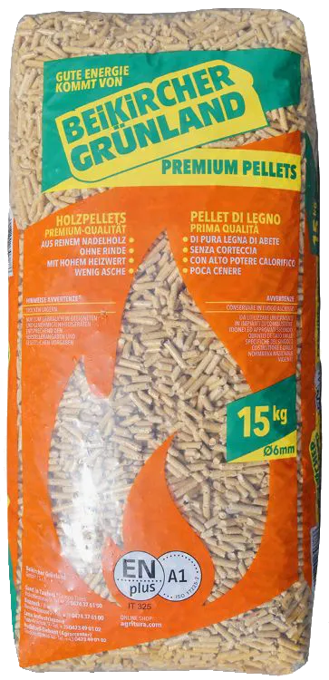 Pellet qualità premium da legno certificato