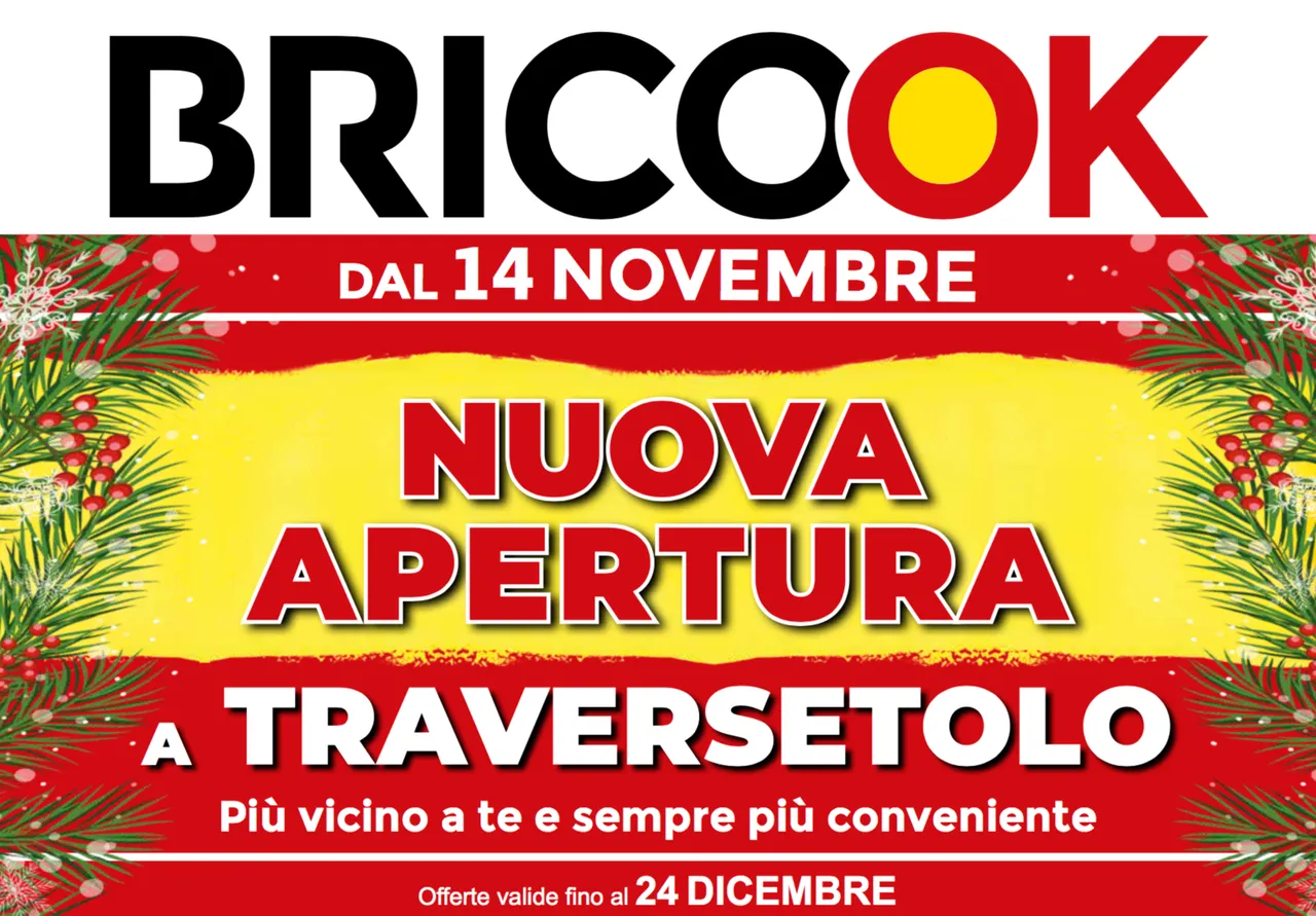 Nuovo Brico Ok a Traversetolo (PR): scarica il volantino!