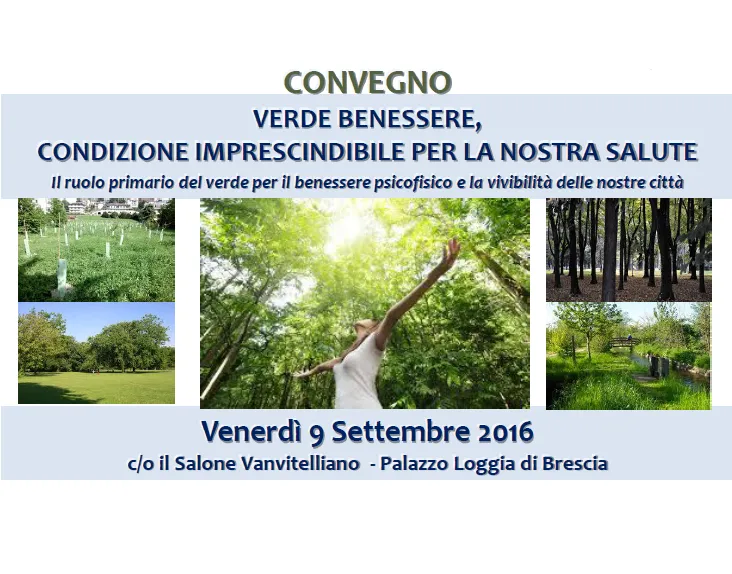 "Verde benessere": se ne parla il 9 settembre a Brescia