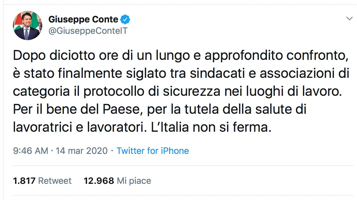 Firmato il protocollo per la sicurezza nei luoghi di lavoro
