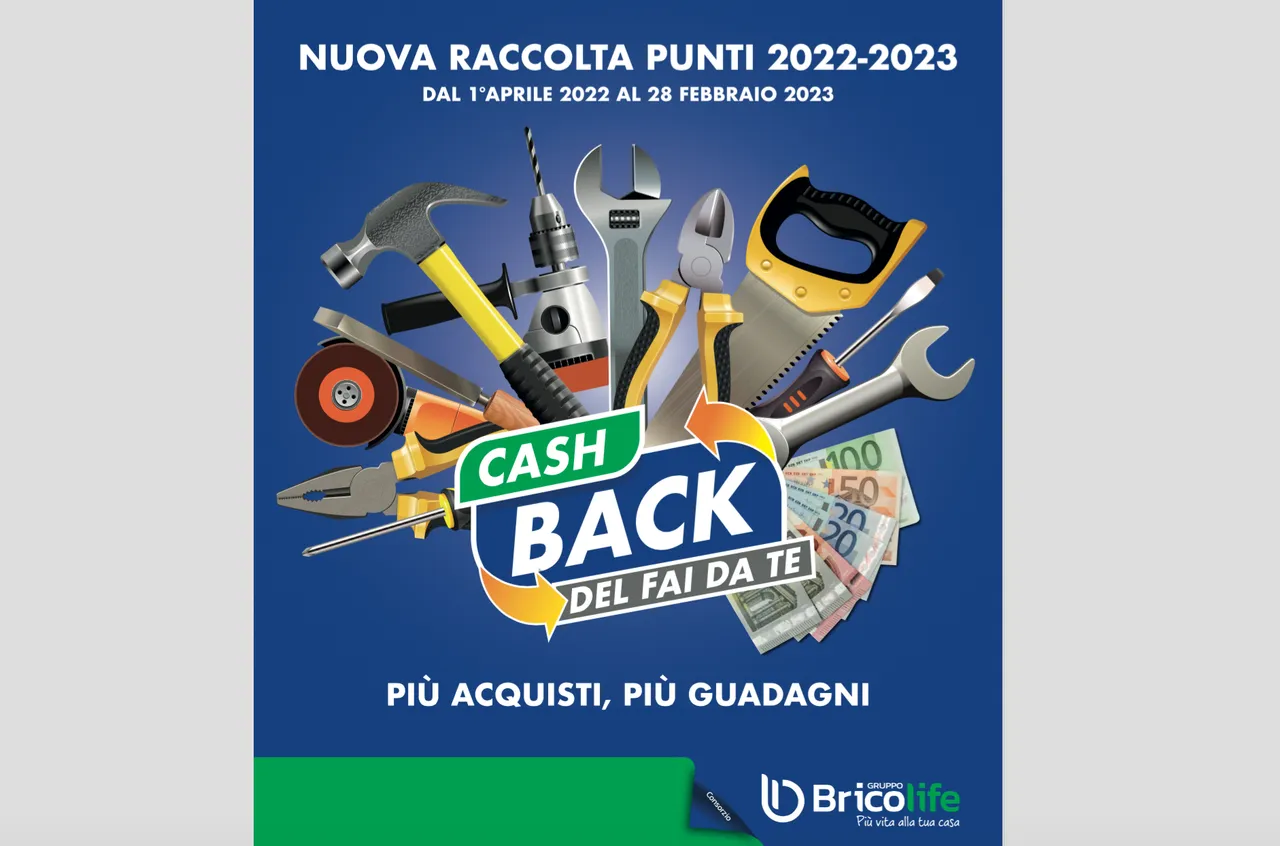 Bricolife lancia il cashback del fai da te