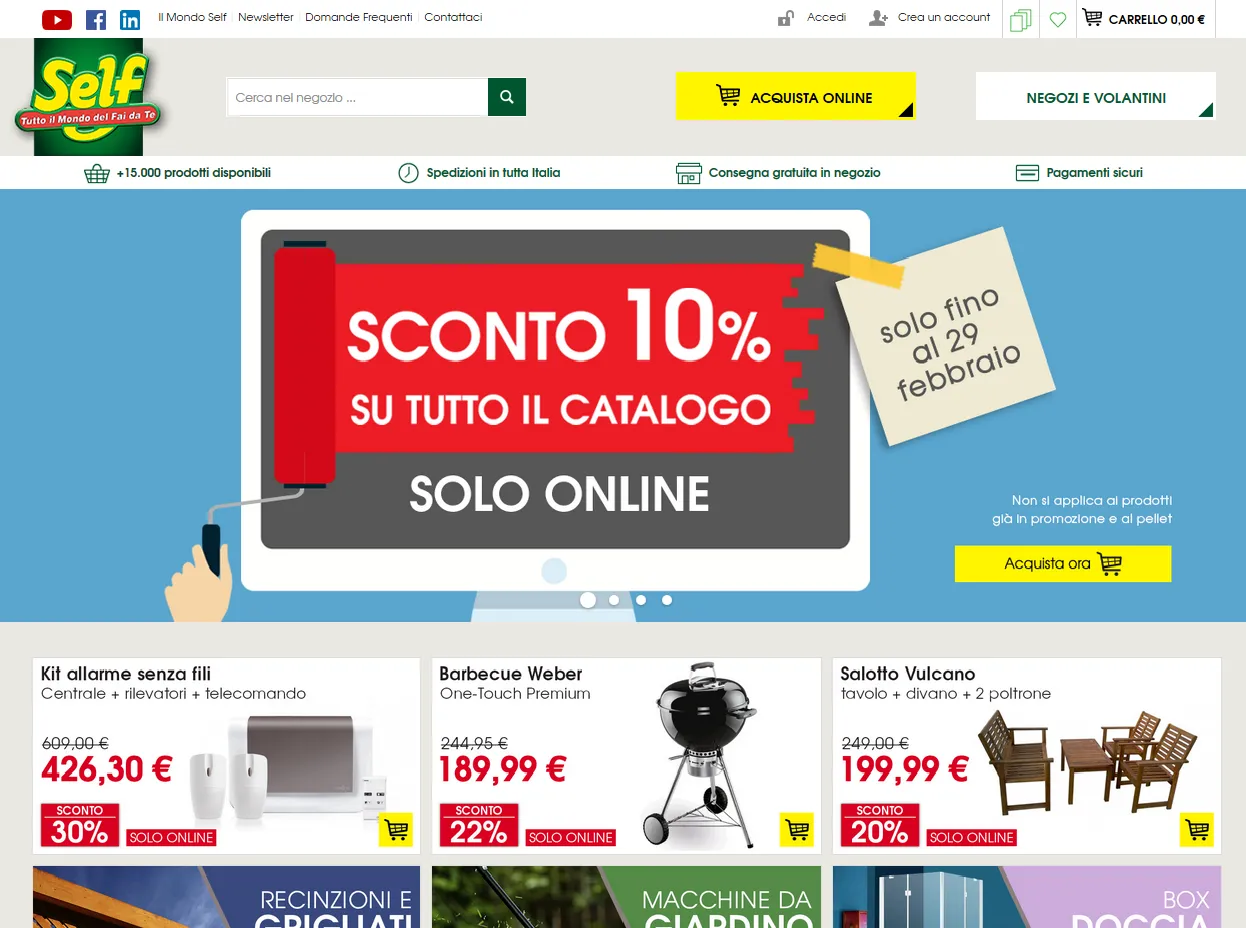 Self rinnova il suo sito web