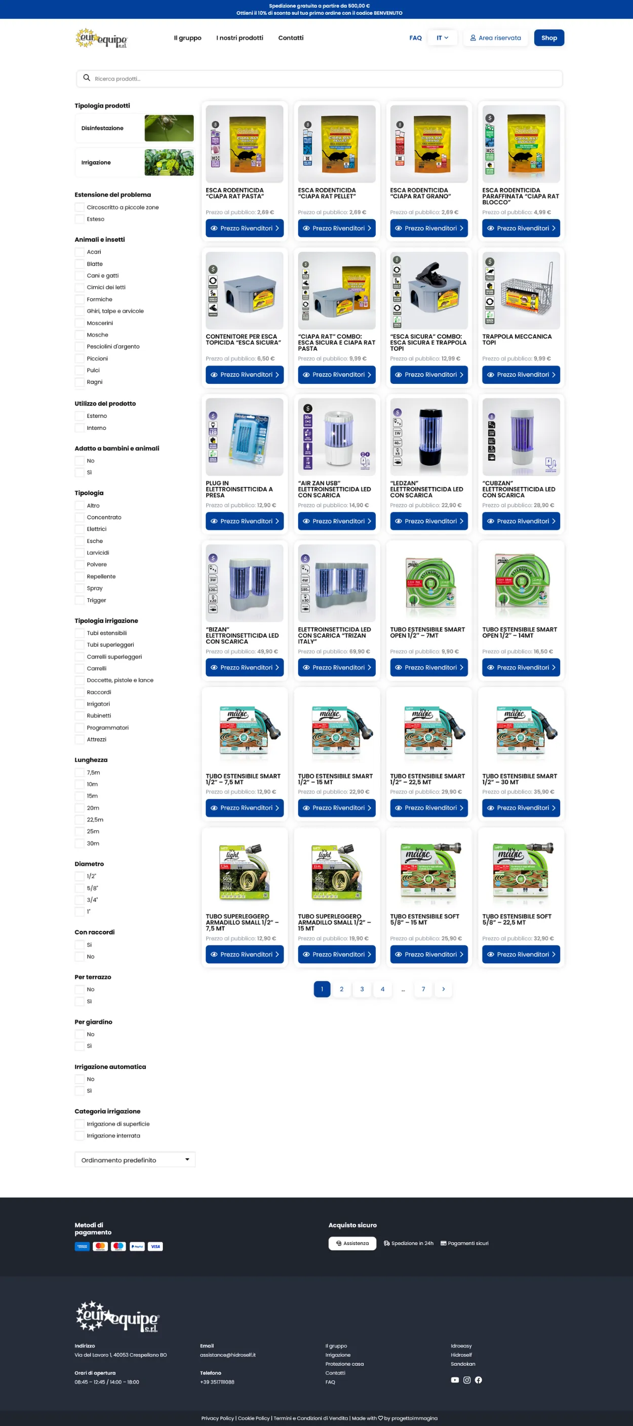 Nasce lo shop B2B di Euroequipe