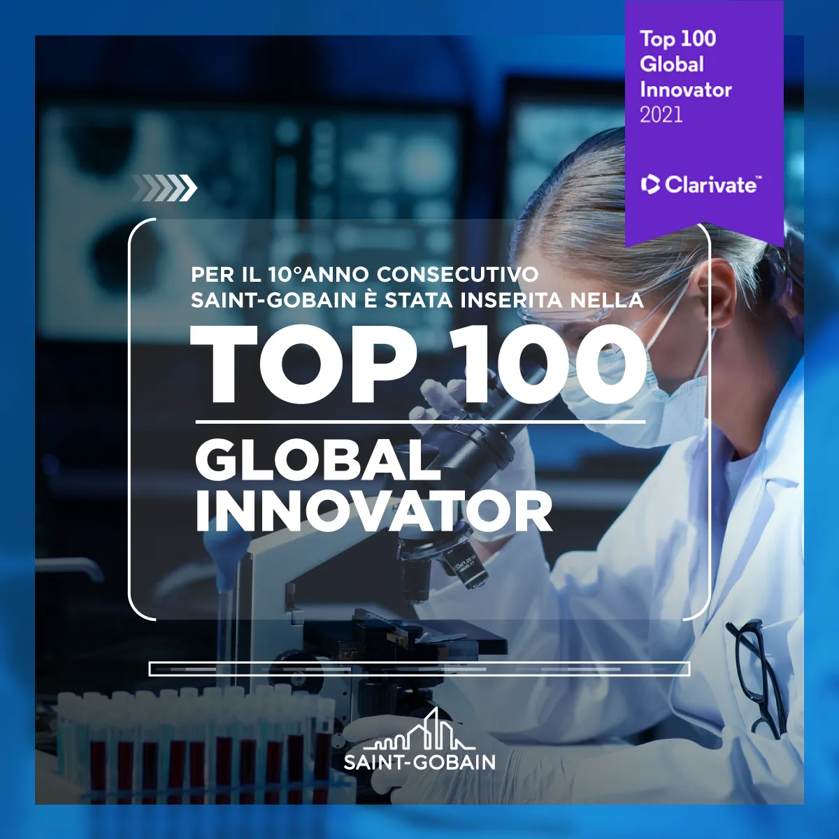 Saint-Gobain tra le 100 aziende più innovative al mondo