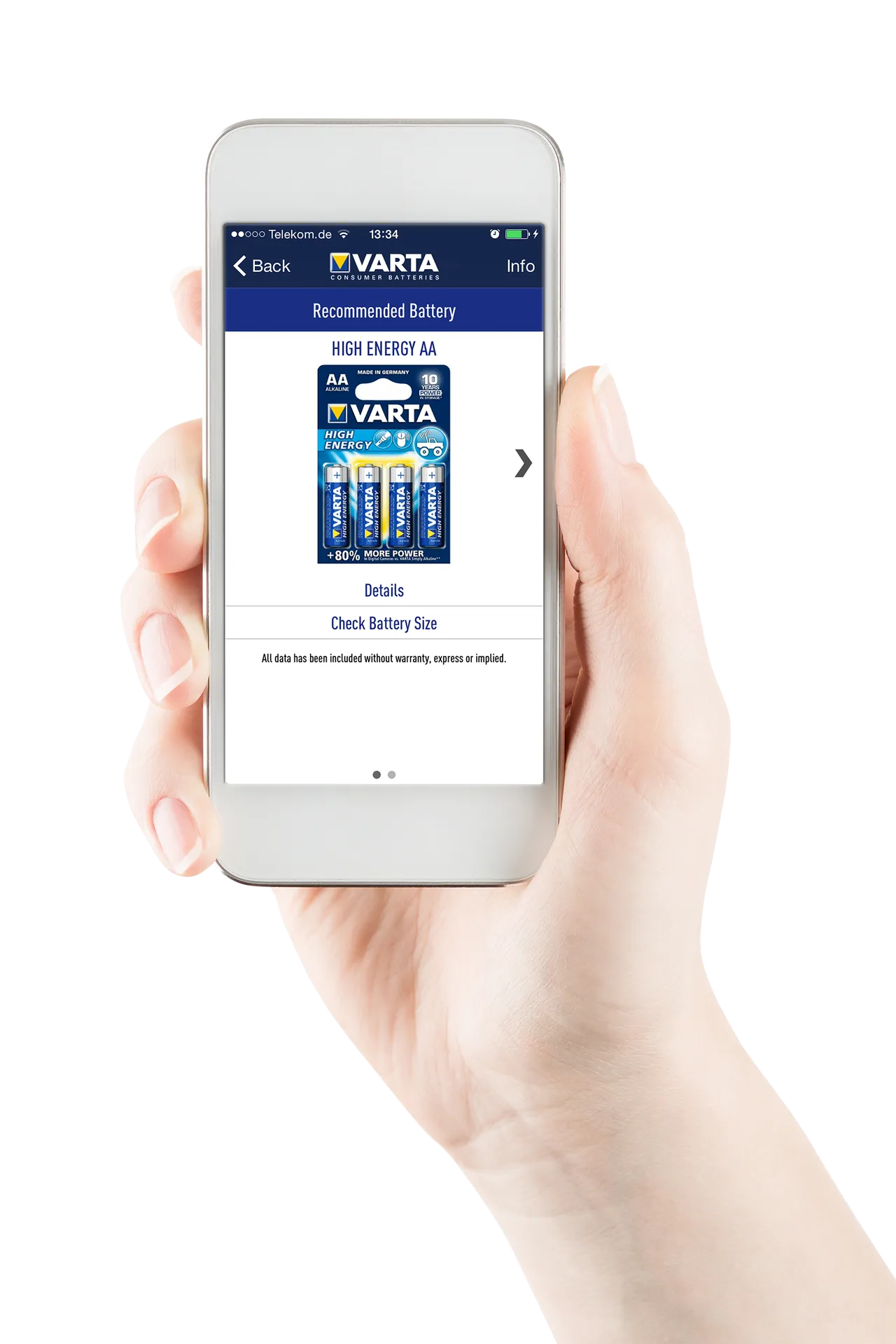 Un’app per trovare la batteria giusta