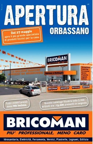 Bricoman apre a Orbassano 2