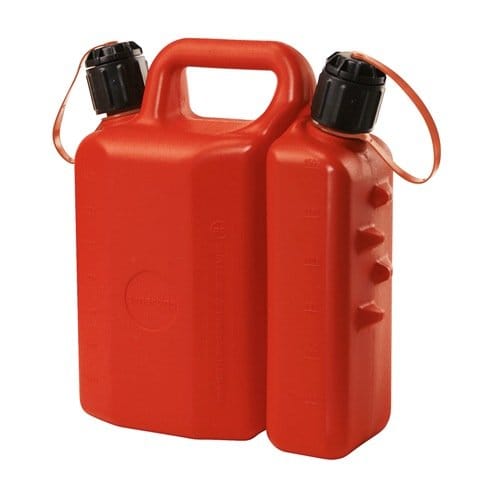 Tanica doppio uso: olio+benzina 2