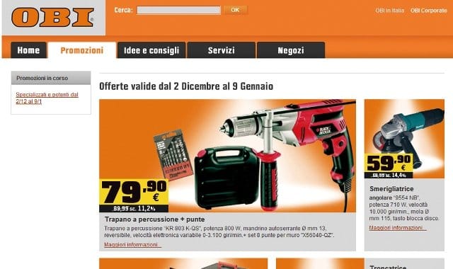 Nuovo sito per OBI 3