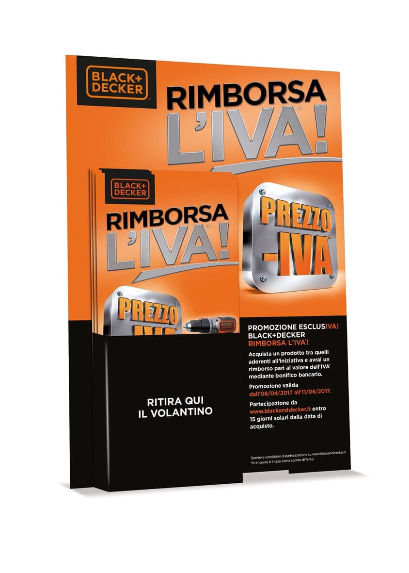 Promozione EsclusIVA: BLACK+DECKER TI RIMBORSA L'IVA! 2