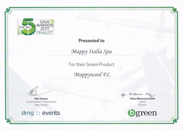Mappy premiata per il green building 3