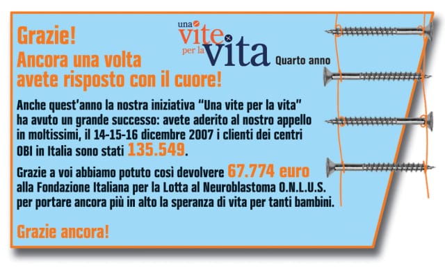 Obi in favore della lotta al neuroblastoma 3