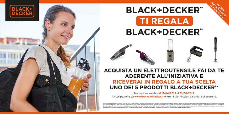 Accordo di licensing e nuova iniziativa per BLACK+DECKER™ 2