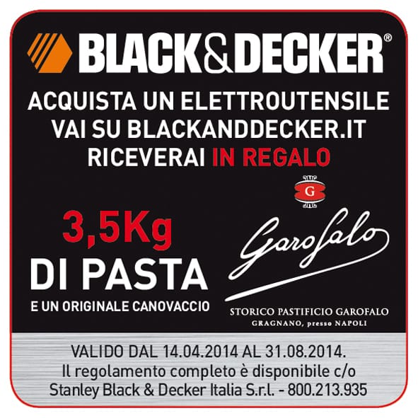 Più gusto al fai da te: Black+Decker regala Pasta Garofalo 2