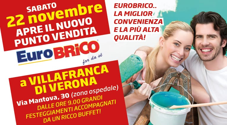 Il 22 novembre nuova apertura Eurobrico a Villafranca (VR) 2