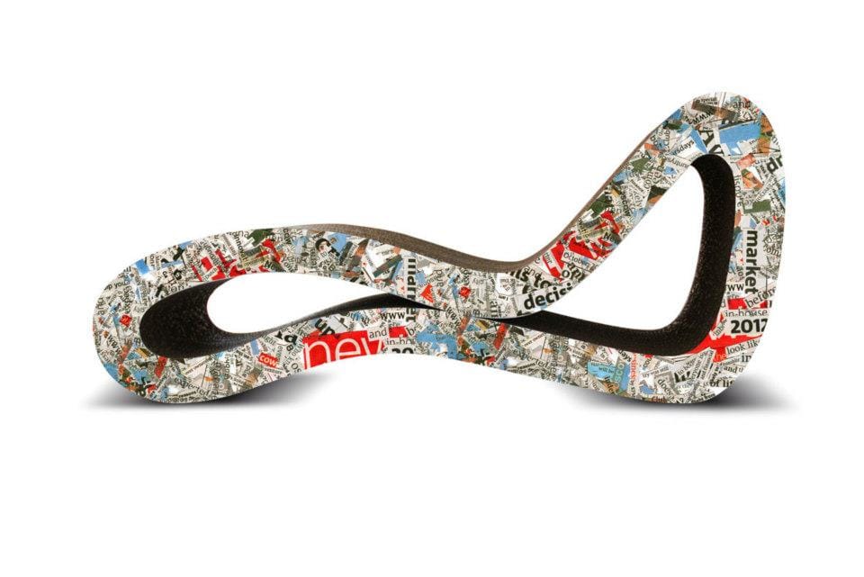 Glee: una chaise longue di cartone riciclato 3