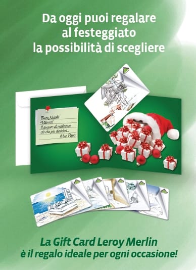 Leroy Merlin: arrivano le gift card 2
