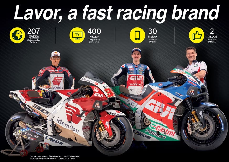 Lavor è Premium Partner di LCR Honda 2