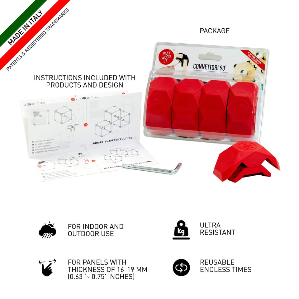 Connettori 90° angolari 3