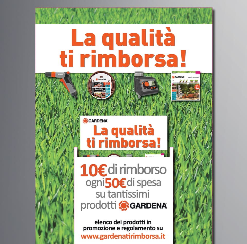 Promozione "Cash Back" di Gardena 2