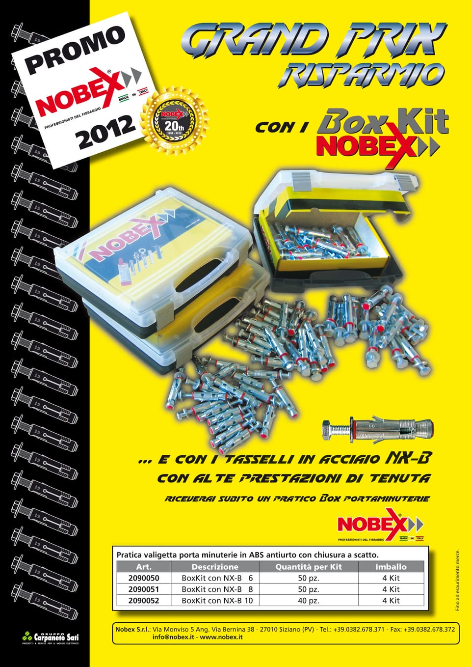 Nobex, 20 anni di fissaggi 8