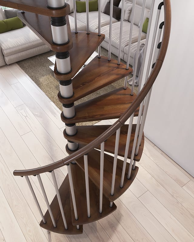 Scala a chiocciola Gamia Wood 2