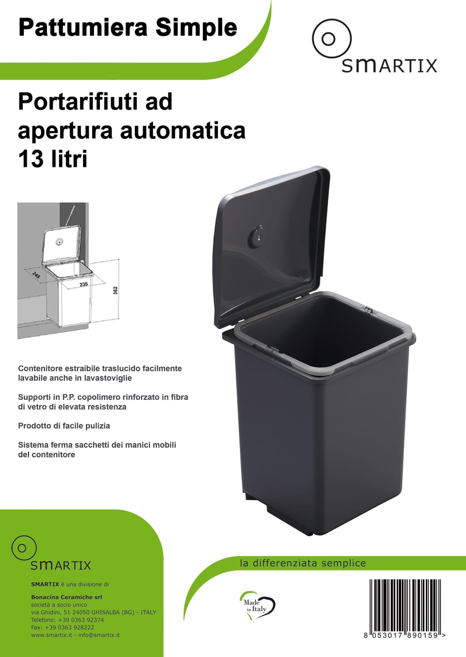 La raccolta differenziata semplice di Smartix 2