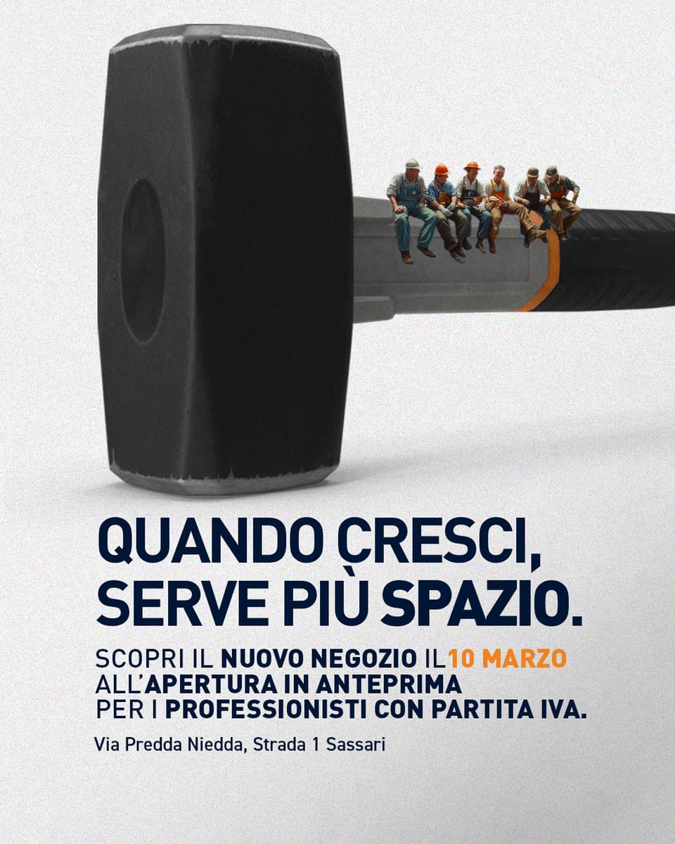 Tecnomat: nuova apertura il 12 marzo a Sassari 2