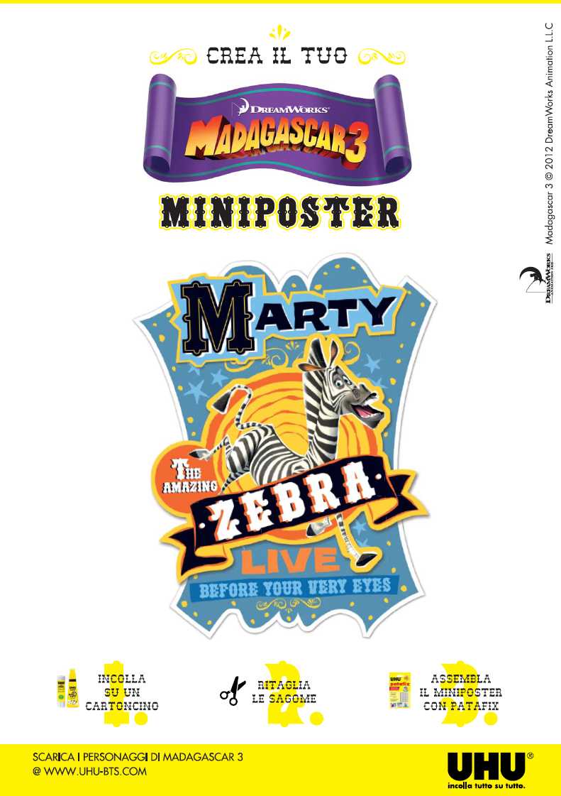 Madagascar 3 entra in tutti i negozi con Uhu 3