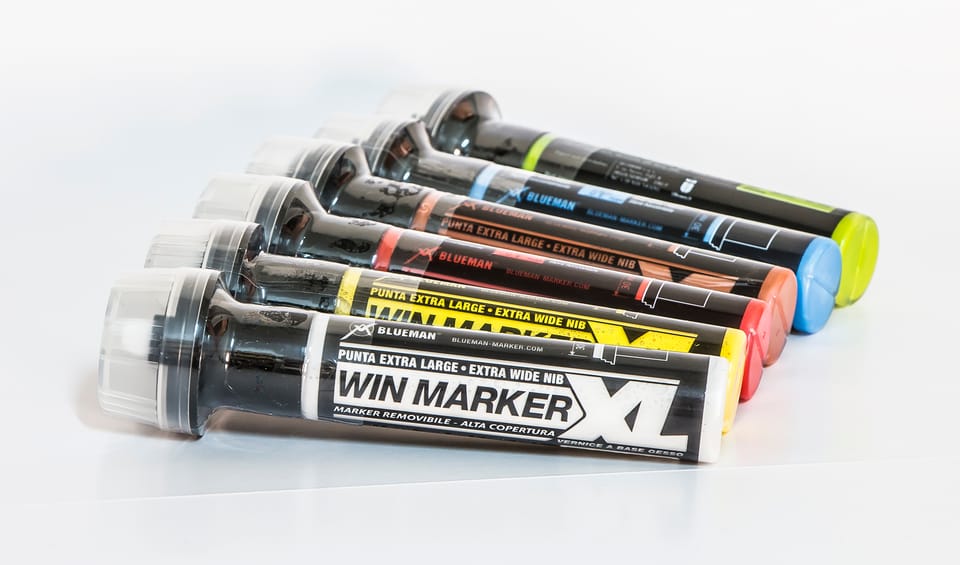 Nuovi marcatori Win Marker XL Blueman 2