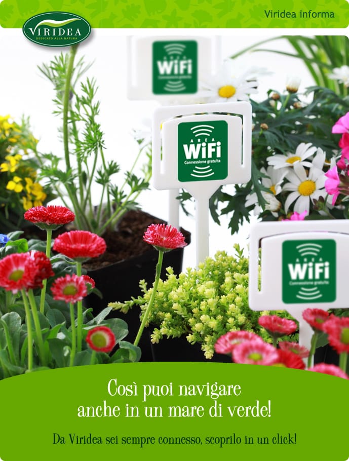 Internet libero nei garden center Viridea 2