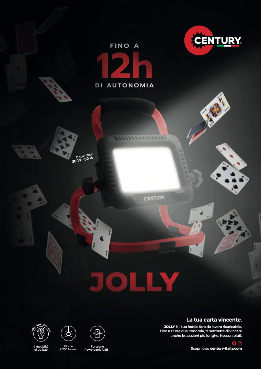 Proiettore ricaricabile JOLLY 3